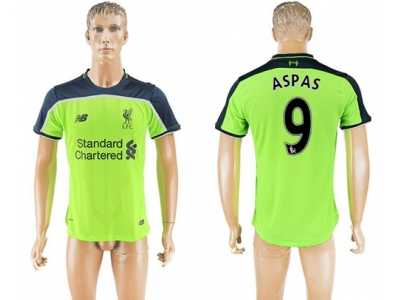 Liverpool #9 Aspas Sec Away Soccer Club Jersey1
