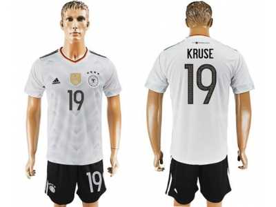 Germany #19 Kruse White Home Soccer Country Jersey