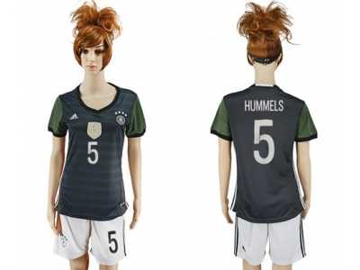 Women's Germany #5 Hummels Away Soccer Country Jersey