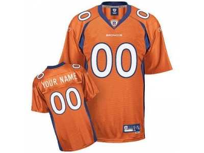 Customized Denver Broncos Jersey Eqt Orange Football