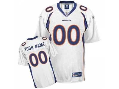 Customized Denver Broncos Jersey Eqt White Football Jersey