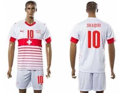 Switzerland #10 Shaqiri Away Soccer Country Jersey