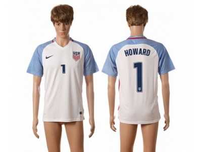 USA #1 Howard Home Soccer Country Jersey1