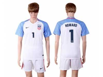 USA #1 Howard Home(Three Star) Soccer Country Jersey