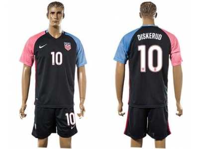 USA #10 Diskerud Away Soccer Country Jersey3