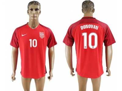 USA #10 Donovan Away Soccer Country Jersey1
