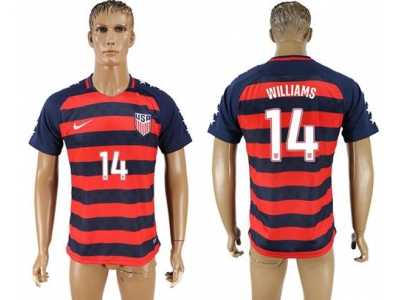 USA #14 Williams Away Soccer Country Jersey