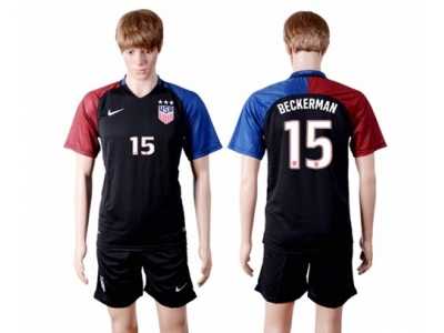 USA #15 Beckerman Away(Three Star) Soccer Country Jersey