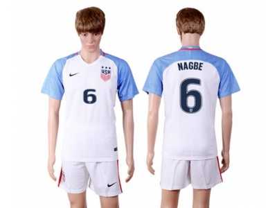 USA #6 Nagbe Home(Three Star) Soccer Country Jersey