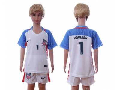 USA #1 Howard Home Kid Soccer Country Jersey