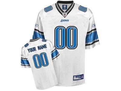 Customized Detroit Lions Jersey Eqt White Football