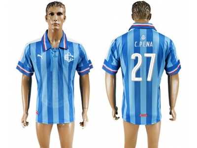 Guadalajara #27 C.Pena Blue Soccer Club Jersey