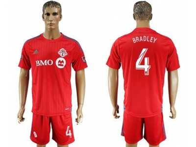 Toronto FC #4 Bradley Home Soccer Club Jersey3