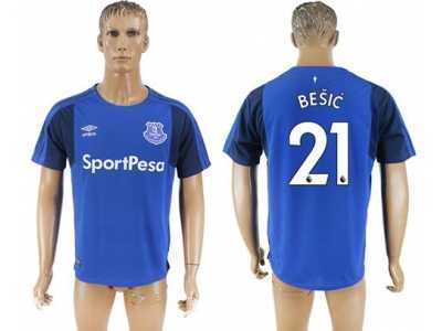 Everton #21 Besic Home Soccer Club Jersey1