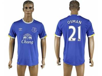 Everton #21 Osman Home Soccer Club Jersey1