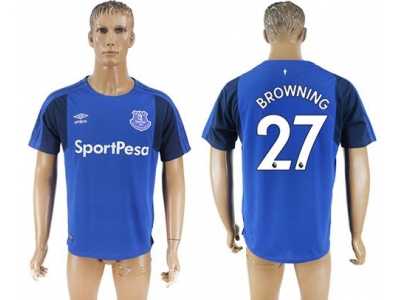 Everton #27 Browning Home Soccer Club Jersey1
