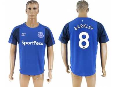 Everton #8 Barkley Home Soccer Club Jersey1