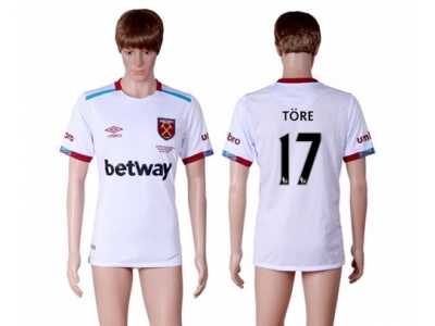 West Ham United #17 Tore Away Soccer Club Jersey