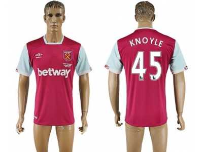 West Ham United #45 Knoyle Home Soccer Club Jersey1