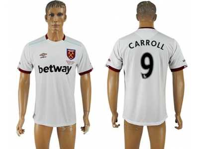 West Ham United #9 Carroll Away Soccer Club Jersey2