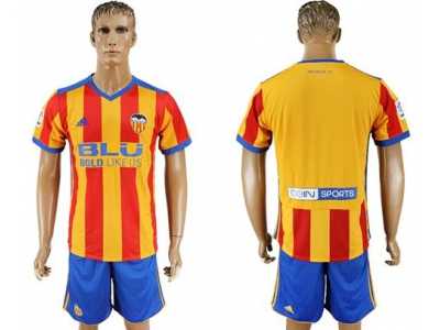 Valencia Blank Away Soccer Club Jersey2