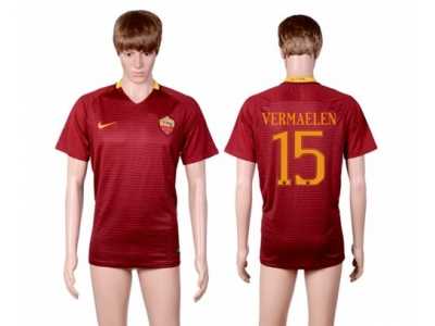 Roma #15 Vermaelen Red Home Soccer Club Jersey1