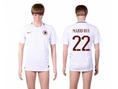 Roma #22 Mario Rui Away Soccer Club Jersey