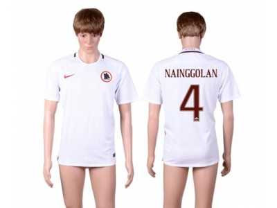 Roma #4 Nainggolan Away Soccer Club Jersey1