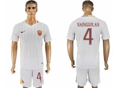 Roma #4 Nainggolan Away Soccer Club Jersey
