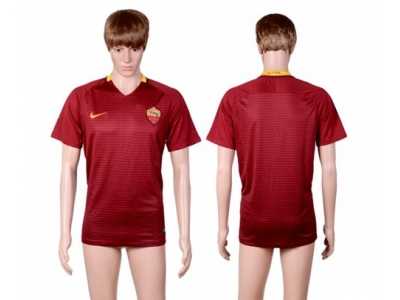 Roma Blank Red Home Soccer Club Jersey3