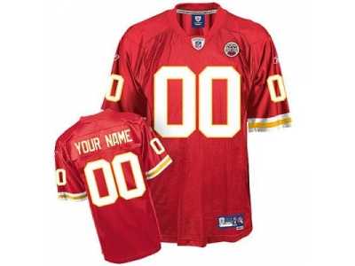 Customized Kansas City Chiefs Jersey Eqt Red Team Color Football