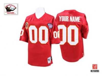 Customized Kansas City Chiefs Jersey Throwback Red Football