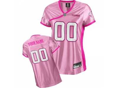 Customized Minnesota Vikings Jersey Pink Football Jersey