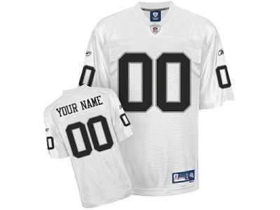 Customized Oakland Raiders Jersey Eqt White Football