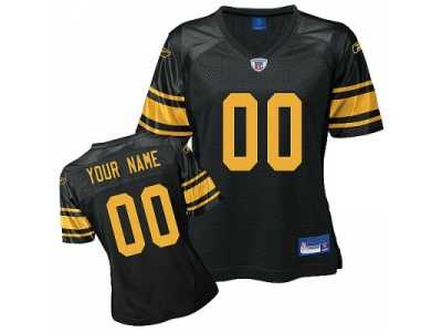 Customized Pittsburgh Steelers Jersey Black Football
