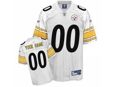 Customized Pittsburgh Steelers Jersey Youth Eqt White Football