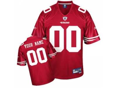 Customized San Francisco 49ers Jersey Eqt Red Team Color Football jerseys