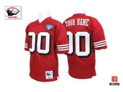Customized San Francisco 49ers Jersey Red Football