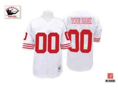 Customized San Francisco 49ers Jersey Throwback White Football