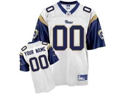 Customized St Louis Rams Jersey Eqt White Football