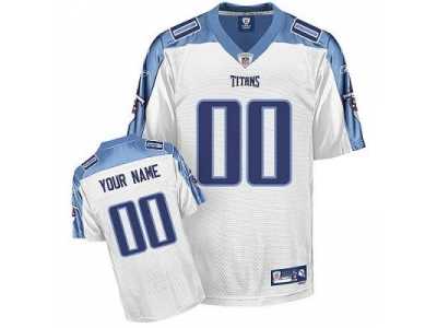 Customized Tennessee Titans Jersey Eqt White Football