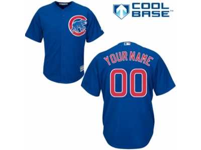 Youth Majestic Chicago Cubs Customized Replica Royal Blue Alternate Cool Base MLB Jersey
