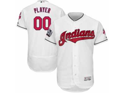 Men's Majestic Cleveland Indians Customized White 2016 World Series Bound Flexbase Authentic Collection MLB Jersey