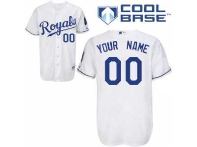 Customized Kansas City Royals Jersey White Home Baseball