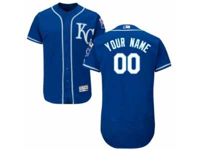 Men's Majestic Kansas City Royals Customized Blue Flexbase Authentic Collection MLB Jersey