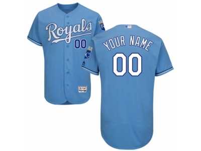Men's Majestic Kansas City Royals Customized Light Blue Flexbase Authentic Collection MLB Jersey
