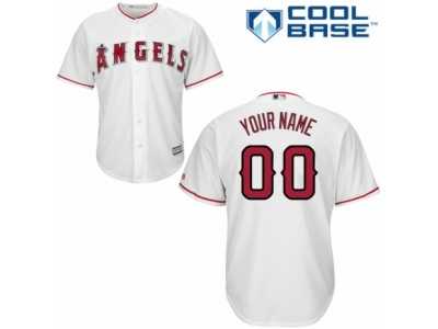 Women's Majestic Los Angeles Angels of Anaheim Customized Replica White Home Cool Base MLB Jersey