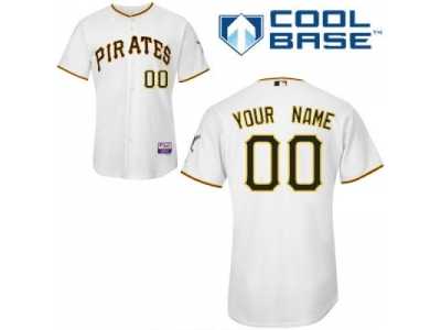 Customized Pittsburgh Pirates Jersey White Home Cool Base Baseball