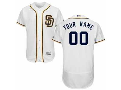 Men's Majestic San Diego Padres Customized White Flexbase Authentic Collection MLB Jersey