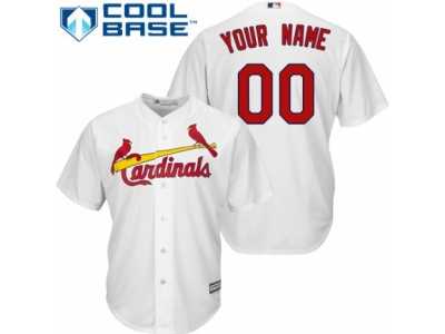 Women's Majestic St. Louis Cardinals Customized Replica White Home Cool Base MLB Jersey